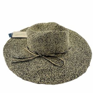 Universal Thread Wide Brim Straw Fedora Hat NWT